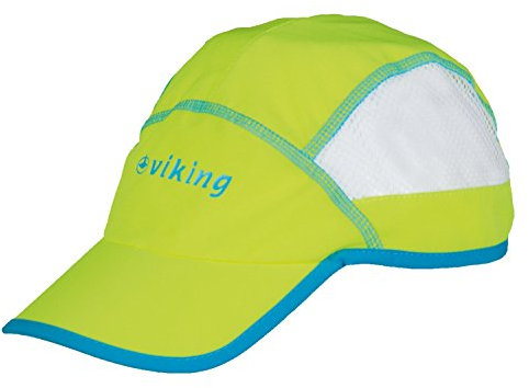 Viking Mützen Für Herren Und Damen - Reflektierende Elemente - Perforation Sorgt Für Bessere Atmungsaktivität - Sprint, Limette/Blau, 60