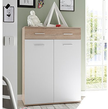 möbelando Schuhschrank Schuhständer Schuhkommode Schuhständer Kommode Flur Mansfield II