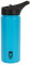 Thermo Rex Peak IsoSport Trinkflasche mit Strohhalm - Isolierflasche mit Deckel - Water Bottle Wiederverwendbar - Flasche mit Clip-Deckel - Trinkflasche Sport - Wasserflasche (Schwarz-blau)