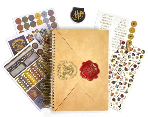 Paper House Productions PLS1000 Harry Potter 12 Monate Mini Planer Set inkl. Aufkleber Magnetclip