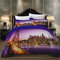 Odot Bettwäsche-Set 3 Teilig, 3 Teilige Bettwäsche Set 3D 100% Mikrofaser mit Reißverschluss Sparset 1 x Bettbezug mit Reißverschluss und 2X Kopfkissenbezüge (135x200-2pc,San Francisco)