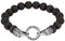 Flongo Lava Energiearmband Yoga Armband Wickelarmband Aroma Aromatherapie Rosenkranz Gebetskette Healing Reiki Lavastein Kette mit Adlerkopf Herren-Accessoires