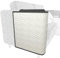 Italdos Alfombra Rascador para Gatos Afilador de Uñas de Sisal para Mascotas Protector para Esquina de Sofá o Sillón - 60x50cm Lado Derecho