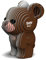 EUGY 650039 Bär, 3D Tier-Puzzle für Kinder und Erwachsene zum Zusammenbauen, DIY Tierfigur, Bastelset ab 6 Jahren