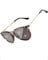 TJUTR Photochromatisch Sonnenbrille für Herren Damen, Polarisiert Klassische Retro Runde Brille Autofahren- UV400 Schutz (Schwarz Blumig/Grau Photochromatisch)