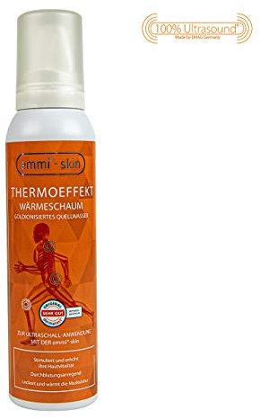 emmi-skin Thermoeffekt 150 ml – Wärmetherapie gegen Muskel- und Gelenkschmerzen, für Ultraschallgeräte, lockert und wärmt die Muskulatur
