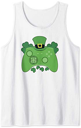 St. Patricks Day Controller, Gaming, Videospiel Tank Top