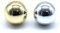 Arcity Arcade-Joystick-Ball-Top, Chrom-Griff, Wippe, runder Kopf, für Arcade-Kampf, Joystick-Spiele, DIY-Teile-Set, Ersatz M6, Gold und Silber, langlebig, 2 Stück