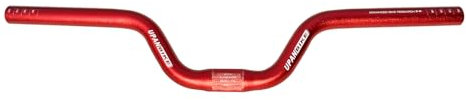 UPANBIKE Fahrradlenker 25,4 mm 520 mm Aluminiumlegierung Riser Bar Rise 80 mm für Fahrräder mit starrem Gang (rot)