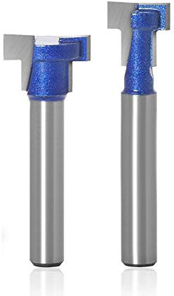 Zkenyao-Router Bit Set di bit del router a taglierina a taglierina a T-slot di 6mm 1/4 pollici, taglierina di fresatura della fresatura del taglierine del bullone dell'hax, 1pc, Usa sicurezza affidabi