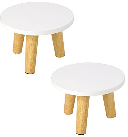 DADEA Petit tabouret en bois amovible pour plantes d'intérieur, pot de fleurs, petit tabouret en bois pour intérieur ou extérieur, salon, entrée