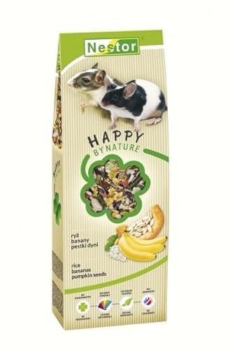 Premium Food for Gerbils and Mice with Rice, Bananas and Pumpkin Seeds 370g (700ml) Rodents Pet Foods