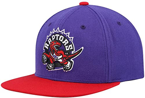 Mitchell & Ness Snapback Cap Team 2 Tone 2.0 NBA Toronto Raptors Purple/red