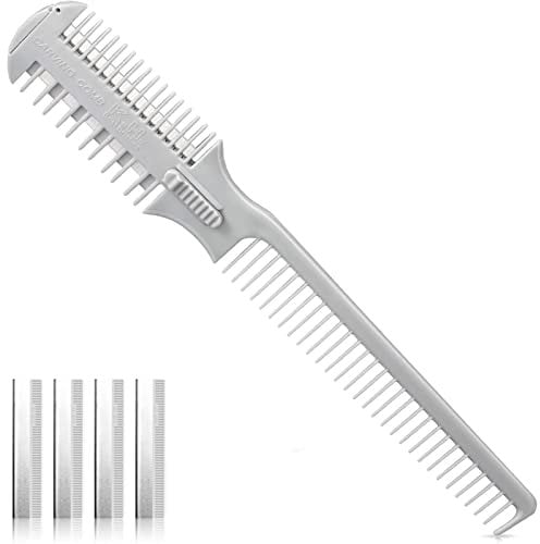 HAIRDRESSING THINNING RAZOR HAIR CUTTING STYLING TOOL HAIR SHAPER THINNING LAYER HAIR CUTTING RAZOR COMB Hair Razor Comb Hair Cutter Comb