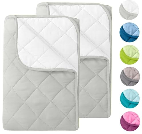 wometo 2 Stück Microfaser Sommer Steppbett Wende-Design 155x220 OekoTex - weiß und wollweiß Kochfest 95° Bettdecke für Camping und heiße Tage I ohne Bezug verwendbar I farbig & bunt
