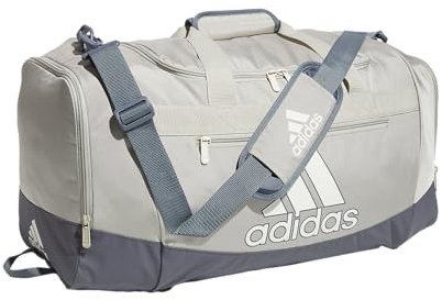 adidas Defender 4 Sac de Sport Unisexe Taille Unique, Gris Mastic/Blanc cassé/Gris Onix, Medium (66L), Defender 4.0 Sac de Sport, Sac de Voyage Durable pour Homme et Femme