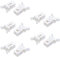Young Wolf 10x Touch Top Lid Bin Latch Lock Plastic Spare Repair Replacement Compatible with Brabantia from 3 to 50 Litre Touch Lid Bin Car Sunglasses Holder Set (White)