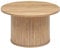 Atmosphera - Kaffeetisch Colva Furnier mit Holzeffekt - D.70 cm - Naturholz