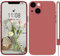 HGH Silikon Hülle Kompatibel mit iPhone 13 Hülle mit Kette, Ganzkörperschutz handyhülle mit Seidig-Weicher Berühren, Stoßfeste Hülle mit Mikrofaser-Futter für iPhone 13 case Cover 6,1 Zoll, Rot