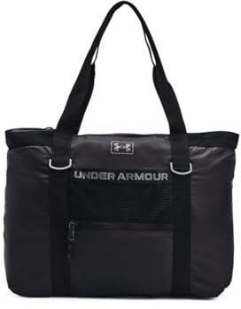 Under Armour Packbare Studio-Tragetasche, (001) Schwarz/Metallic Gun Metal, Eine Größe passt meistens