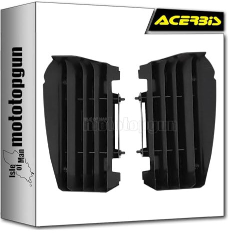 acerbis 0025285.090 grille de radiateur noir compatible avec yamaha yz 125 2006 2007 2008 2009 2010 2011 2012 2013 2014 2015 2016 2017 2018 2019 2020 2021 2022 2023 2024 mototopgun