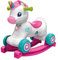 Clementoni 61555 El Unicornio Balancín Unicornio balancín y correpasillos con música, Canciones y contenidos educativos: números, Letras, para bebés a Partir de 12 Meses