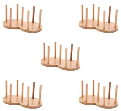 NeaxgeandX Set di 5 dispenser per tazze, organizer stabile e portatile, per feste, bancone e banconi domestici, 2 scomparti, 10 cm