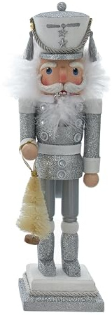 Kurt Adler Hollywood Schiaccianoci Argento, Soldato Schiaccianoci, 38,1 cm