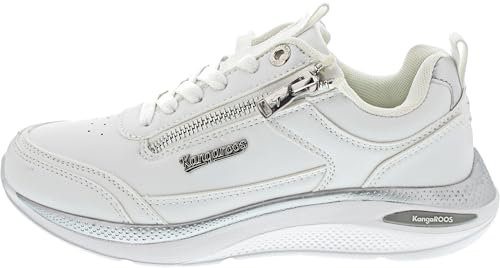 KangaROOS Damen K-WN Wish RV Sneaker, White/Silver, 37 EU