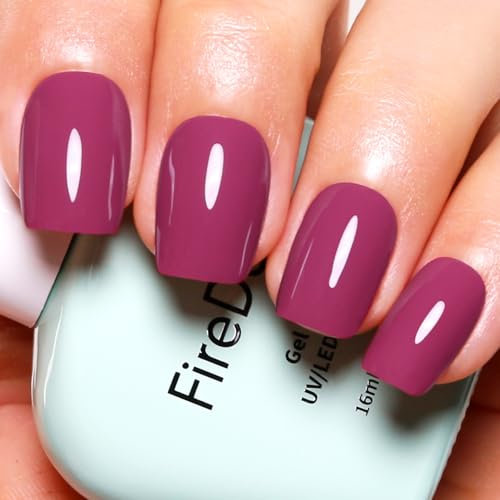 Firedeep Smalto Gel, 16ML Grande Bottiglia Colore Rosso Ciliegia Profondo Soak Off UV LED Smalto Gel Unghie Autunno Inverno Nail Art Starter Manicure Salon DIY a Casa 1Pcs