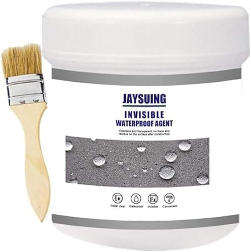 WellFix Waterproof Anti-Leakage Agent,Super Strong Leak Repair Glue,Waterproof Invisible Adhesive Agent Tile External Wall Roof Patching Tape Brush (300ML)