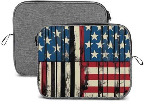 Laptop Sleeve Bag 13inch Slim Computer Carrying Bag Comic Style Flag Laptop Protective Case Briefcase Handbag