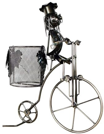 Porte-bouteilles de vin en forme de vélo - Porte-bouteilles de vin unique - Pour bureau, vin, femme et homme