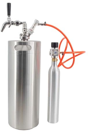 Elaboración de cerveza casera Kit de grifo de cerveza Master Mini Keg Mini barril de cerveza portátil Suministro de gas for gaseosas Cree su propio paquete de mini barril SIN mini barril SIN cartucho