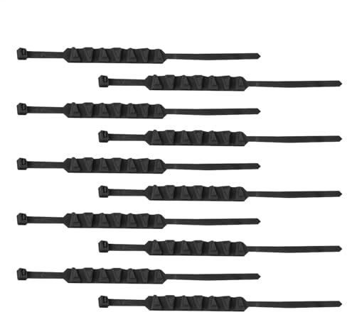 Winter Tire Chains - Motorcycle Snow Chains, 10x Anti-Slip Cable Binders | 10pcs Cold Weather Emergencyy Safety Tire, Reusable Snow Tire Bands, Anti Skid Secure Chains for Ice Snow Sludge Sand