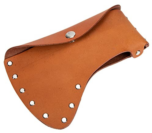 CAXUSD Cattlehide Axe Cover Portable Hatchet Protector for Outdoor Use Durable Axe Guard for Camping and Hiking Single Pack Axe Storage Sleeve