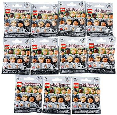 Lego® 71014 DFB Minifiguren Fußball Nationalmannschaft – 11x Tüten – Sammlerfiguren zum Tauschen & Spielen