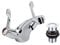 Lever Action Bathroom Basin Mixer Tap, Chrome Finish, with Press Top Waste