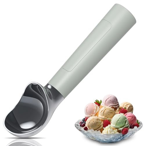 Heated Ice Cream Scoop, Electric Ice Cream Scoops Rechargeable with LED Display, Handheld Heating Up to 158°F, IP67 Waterproof Ice Cream Scoop for Hard Ice Cream