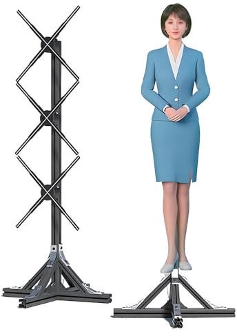 HajMyrdonyx Supporto E Display Albero Natale con Ventola Olografica 3D, 3 Ventole 56 Cm con Bluetooth, App E Telecomando, LED Ventola Olografica, Contenuti Video Personalizzabili per Bar, Negozi