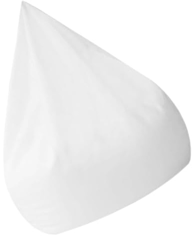 DEARMAMY Fodera Pouf a Rete Traspirante Cerniera per Sacco Interno Divano Lazy Sofa Bianco Facile da Rimuovere e Lavabile in Lavatrice per Casa e Ufficio
