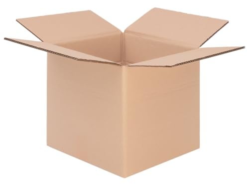 verpacking Faltkartons 300 x 300 x 300 mm variable Höhe KK 41 Braun [Größe und Stückzahl wählbar] 2-wellige Kartons Versand 5 Stück