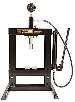 10 Ton Shop Press Floor Bench Press Plates Hydraulic Equipment w/Gauge - SP10