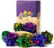 Chiwava 24 Stück 4 cm Mylar Bälle Katze Spielzeug Glänzend Crinkle Ball Kitten Knistern Leichtes Spiel Sortiert Farbe