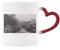 DIYthinker Snowscene Eaves Fotografie Morphing Becher-Hitze-Sensitive rotes Herz Cup Mehrfarbig