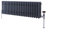 Milano Windsor Anthracite Cast Iron Style Horizontal Triple Column Radiator - 300mm x 1010mm