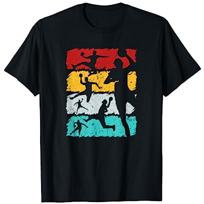 Handballspieler Vintage Handball T-Shirt