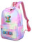 Roffatide Anime One Piece Backpack for Teen Tony Tony Chopper School Bookbag 15.6'' Laptop Backpacks Rainbow Pink Girls Backpack B