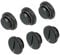 sourcing map Computer Water Cooling Plug Fitting G1/4 Black for PC Water Cooling Systems with O-Ring Pack of 6