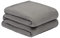 Dreamscene Charcoal Grey Throw for Sofa, Super Soft Warm Cosy Polar Fleece Throw Blanket for Bed Garden Blankets Lightweight Fluffy Single Fleece Blanket, 120 x 150cm